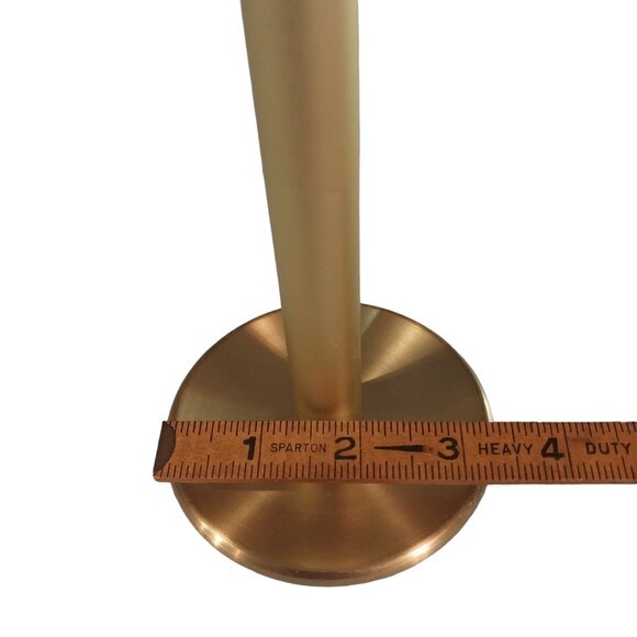 Brass Candle Holders for Standard Taper Candles in Brushed Gold Finish - Picture 7 of 7